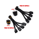 Pi+® (PiPlus®) 4x 8pin PCIe to 16pin 12VHPWR Cable 90 Degree Elbow Applicable (TYPE A & B)
